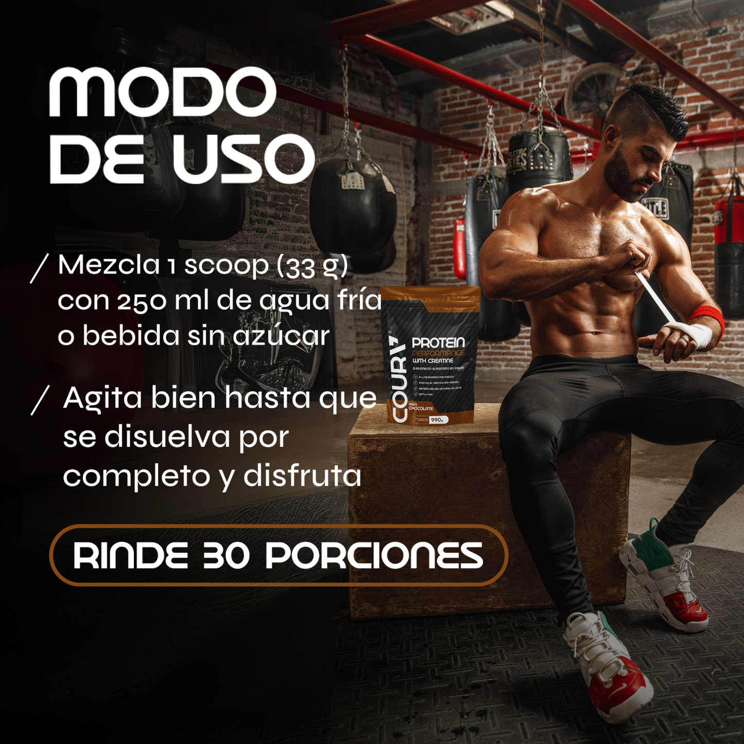 Proteina Performance con Creatina 990gr - Sabor Chocolate