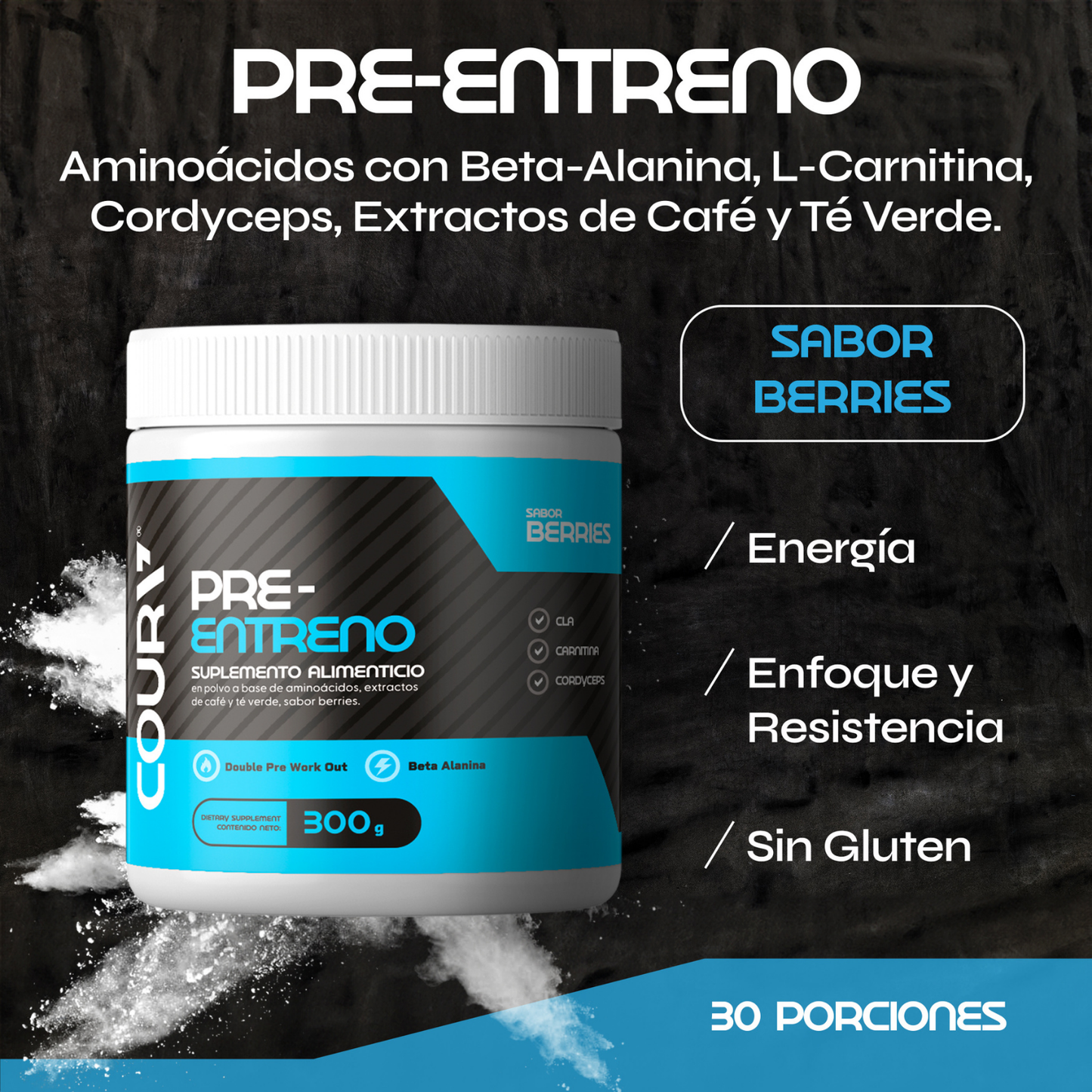 Pre Entreno sabor Berries – 300 g