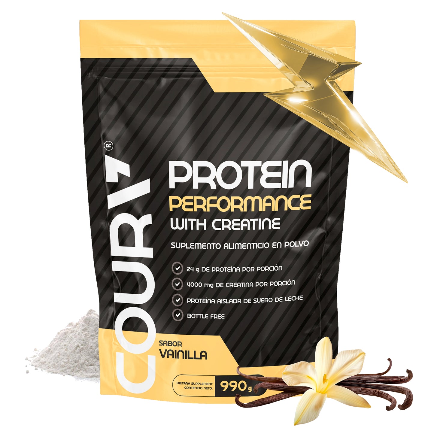 Proteina Performance con Creatina 990gr - Sabor Vainilla