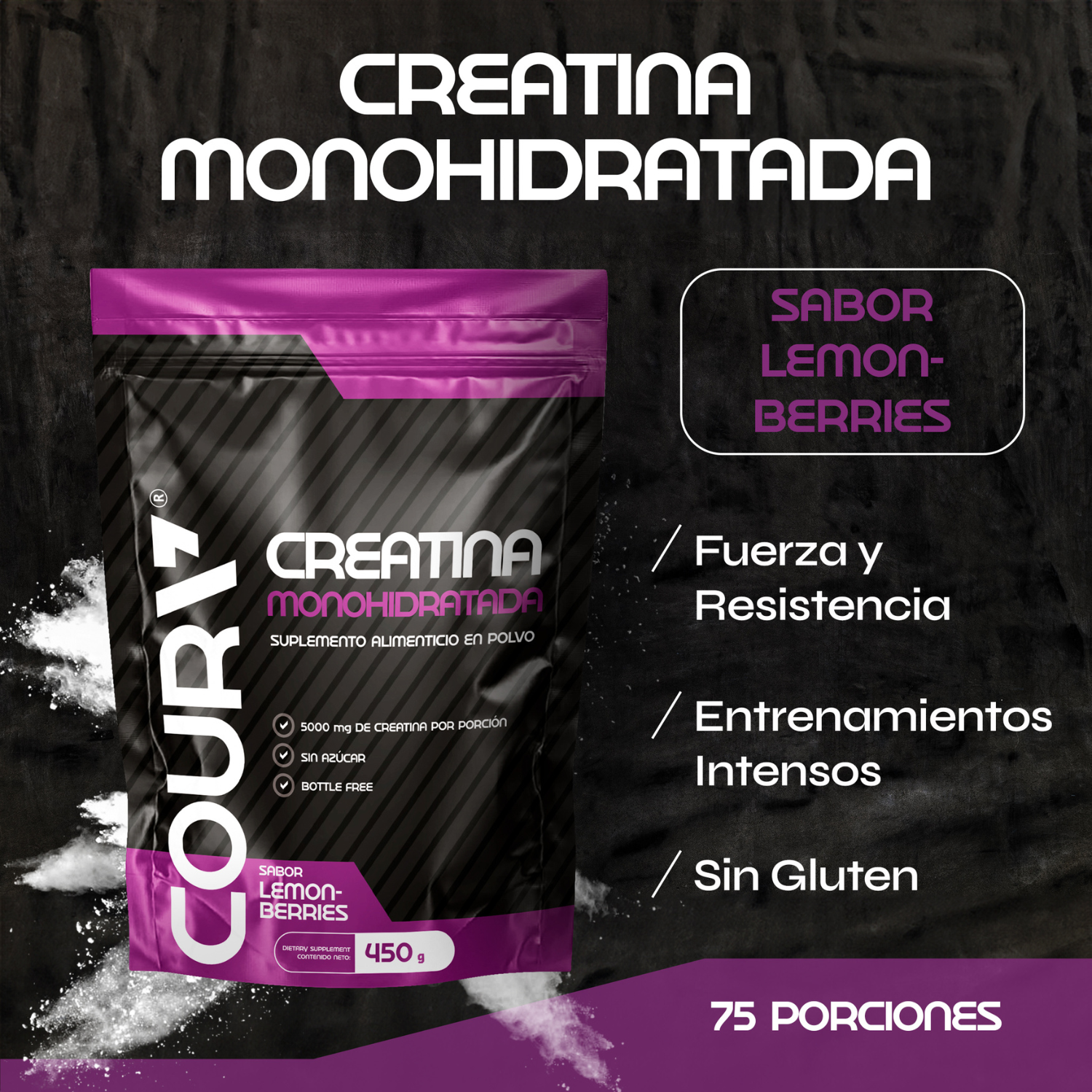 Creatina Monohidratada con Sabor