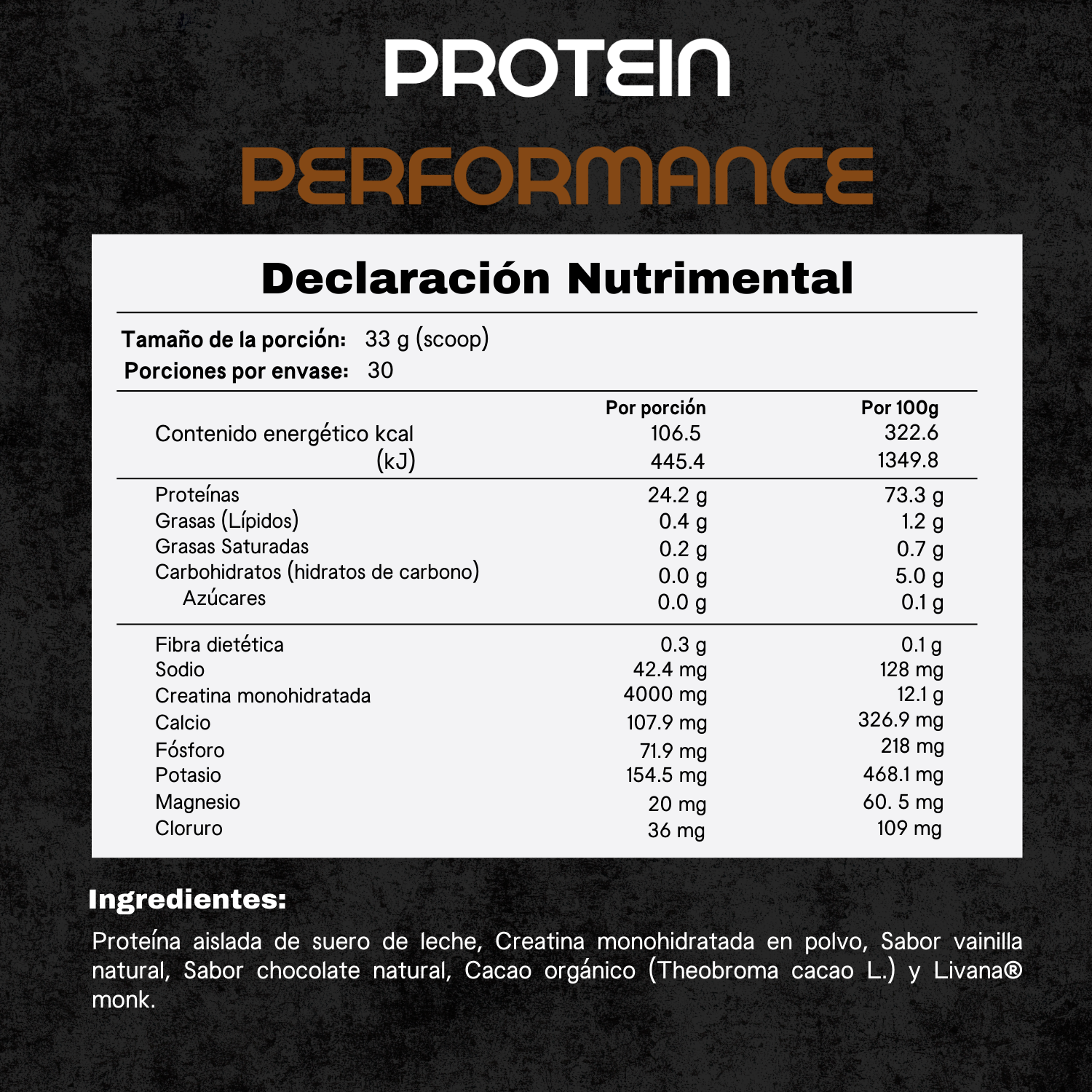 Proteina Performance con Creatina 990gr