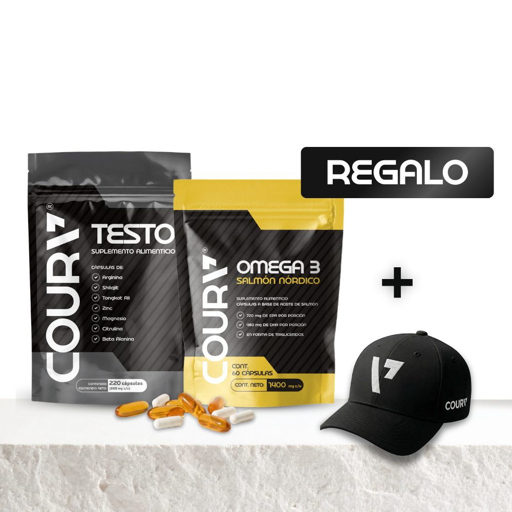 Kit Omega 3 + Testo + Gorra GRATIS