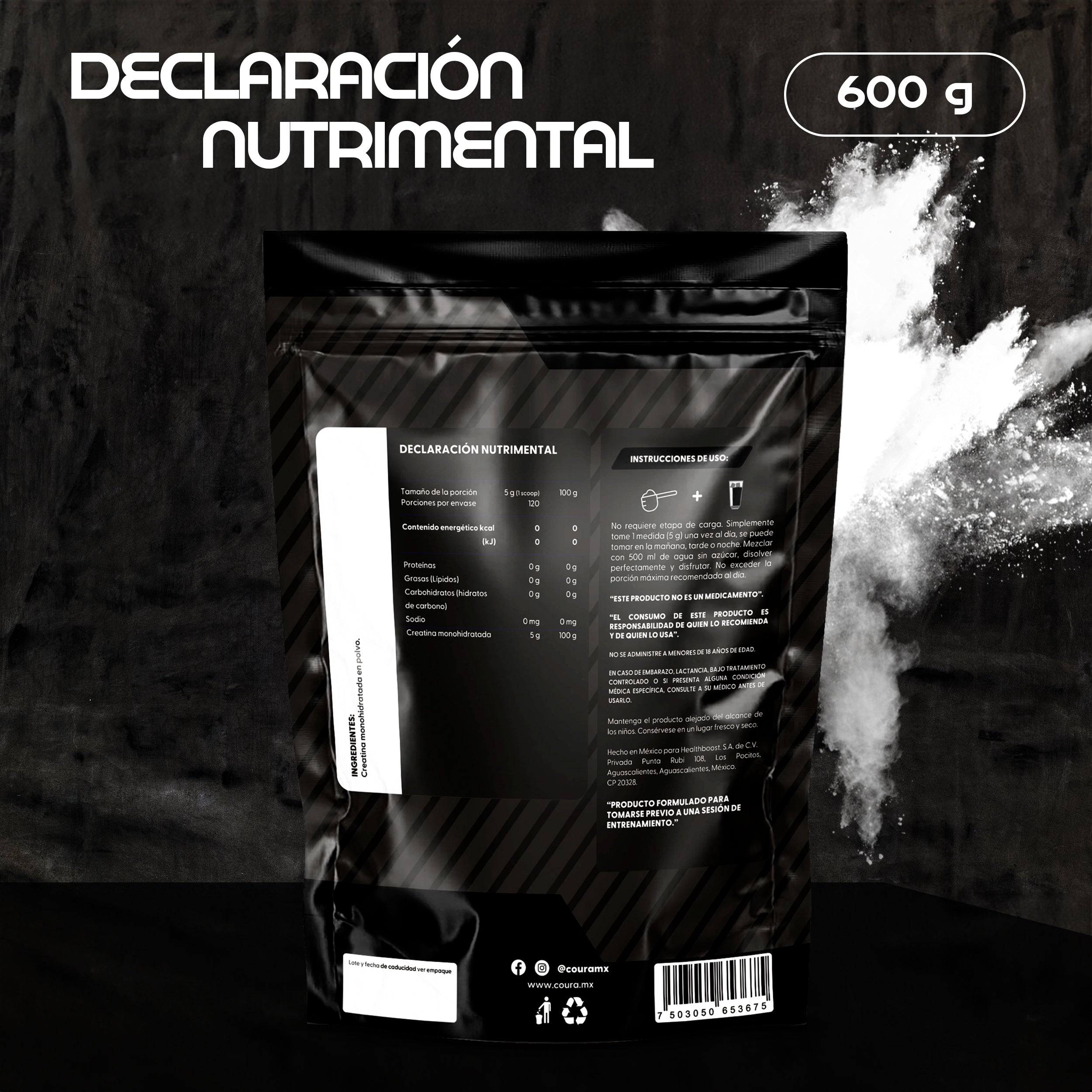 Creatina Monohidratada 600g