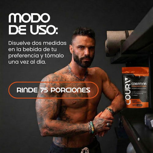 Creatina Monohidratada con Sabor - 450g |  75 porciones