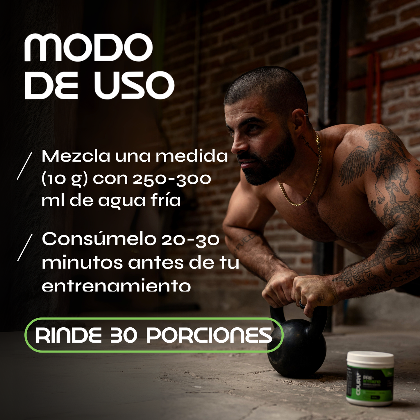 Pre Entreno sabor Limón – 300 g