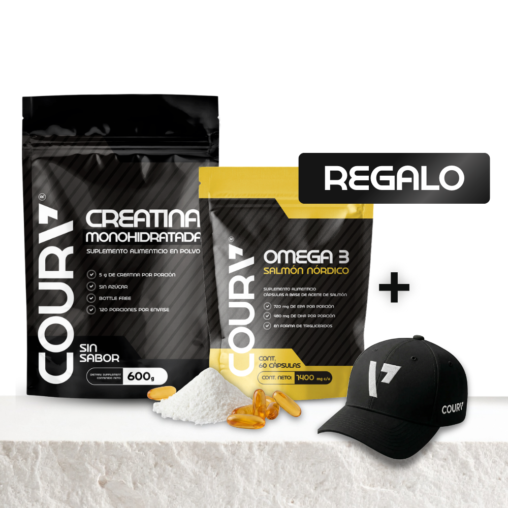 Kit Omega 3 + Creatina Monohidratada + Gorra GRATIS