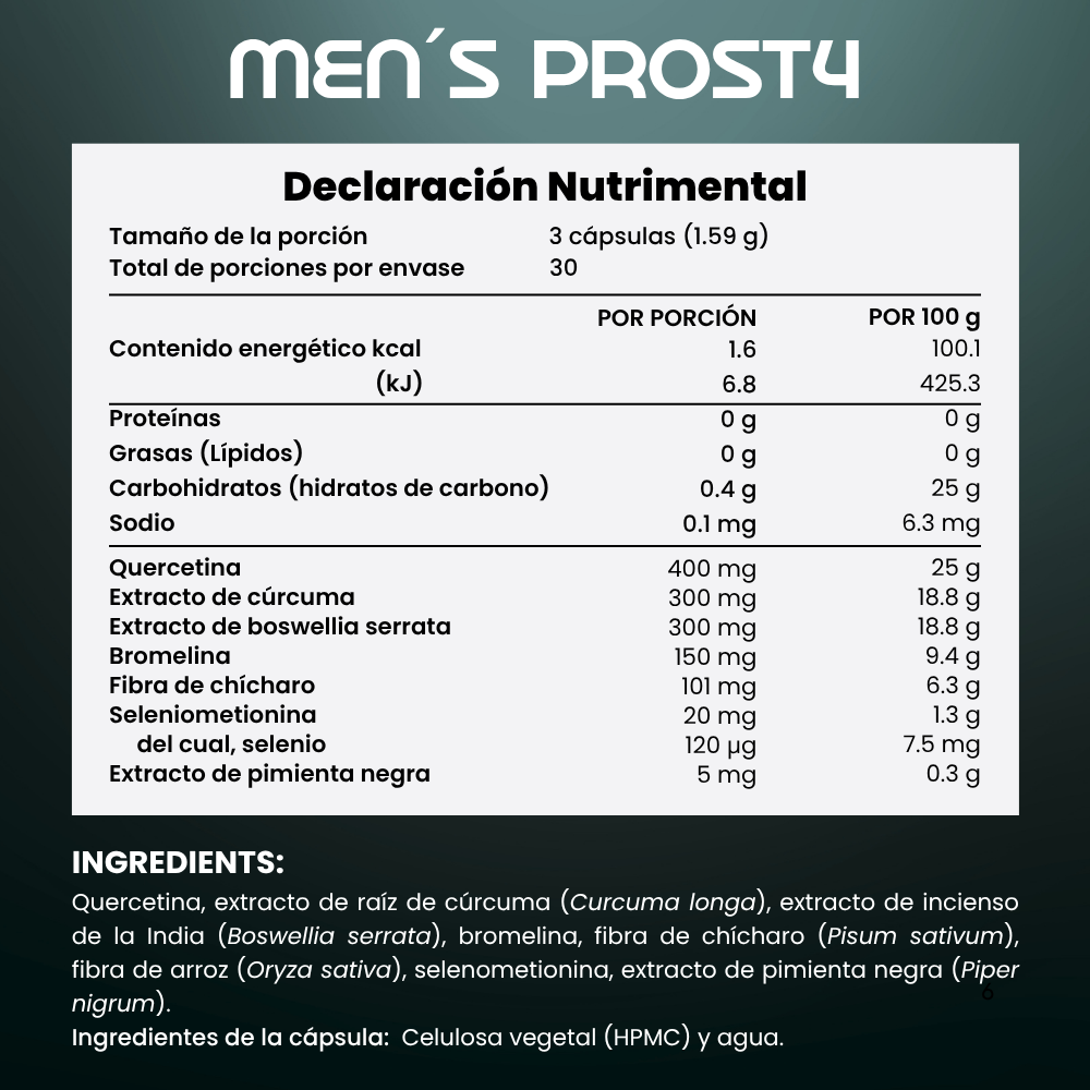Men's Prost4 - 90 cápsulas |  30 pociones