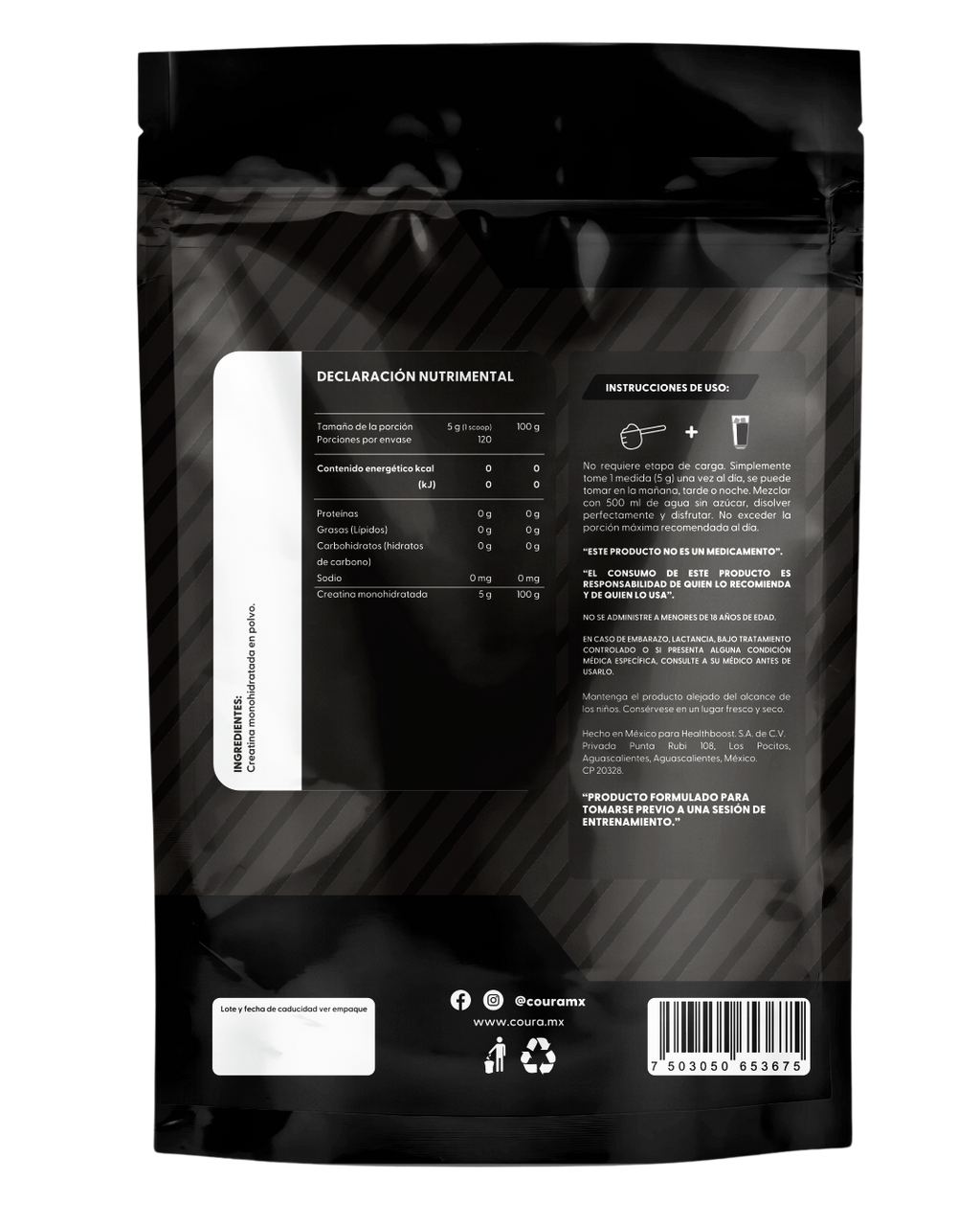 Creatina Monohidratada 600g