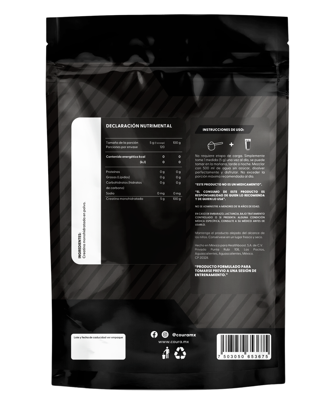 Creatina Monohidratada 600g