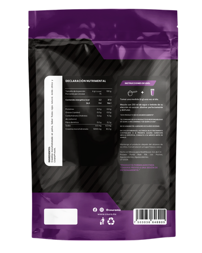 Creatina Monohidratada Sabor Lemon-Berries 450gr