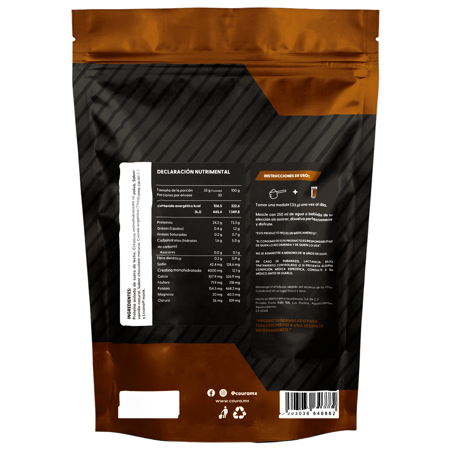 Proteina Performance con Creatina 990gr - Sabor Chocolate