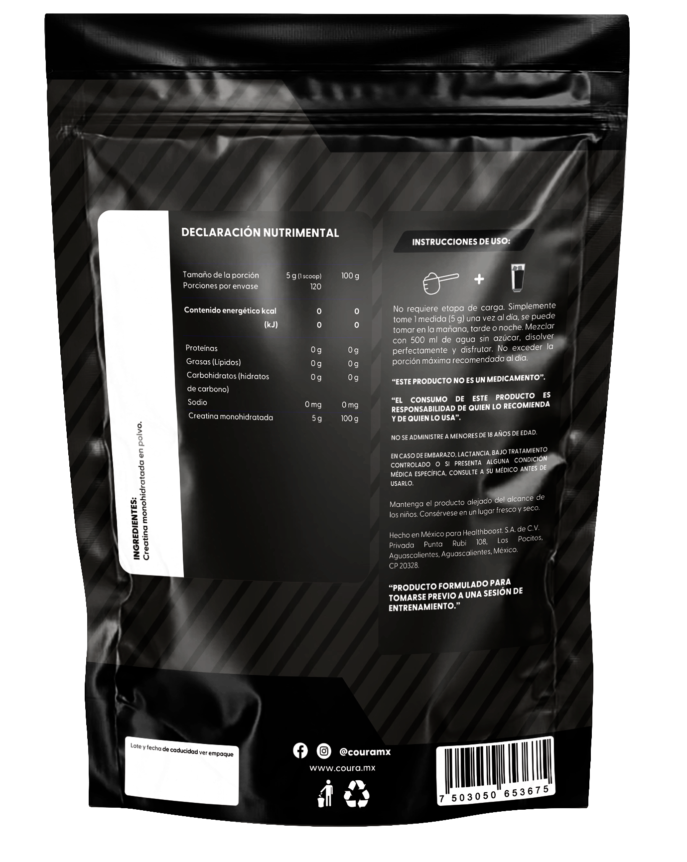 Creatina Monohidratada 600g