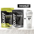 Kit Rendimiento Total: Creatina Sabor + Testo + Shaker GRATIS
