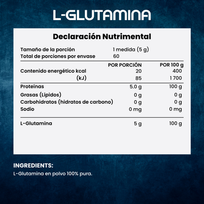 L-Glutamina | Aminoácido esencial