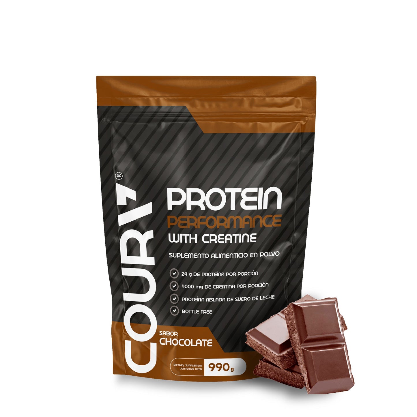 Proteina Performance con Creatina 990gr - Sabor Chocolate