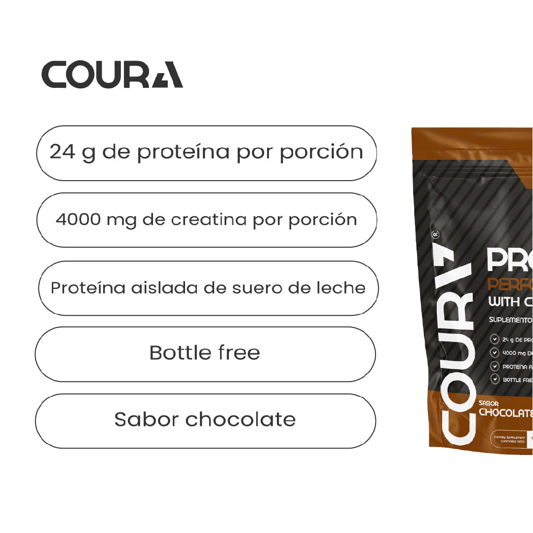 Proteina Performance con Creatina 990gr - Sabor Chocolate